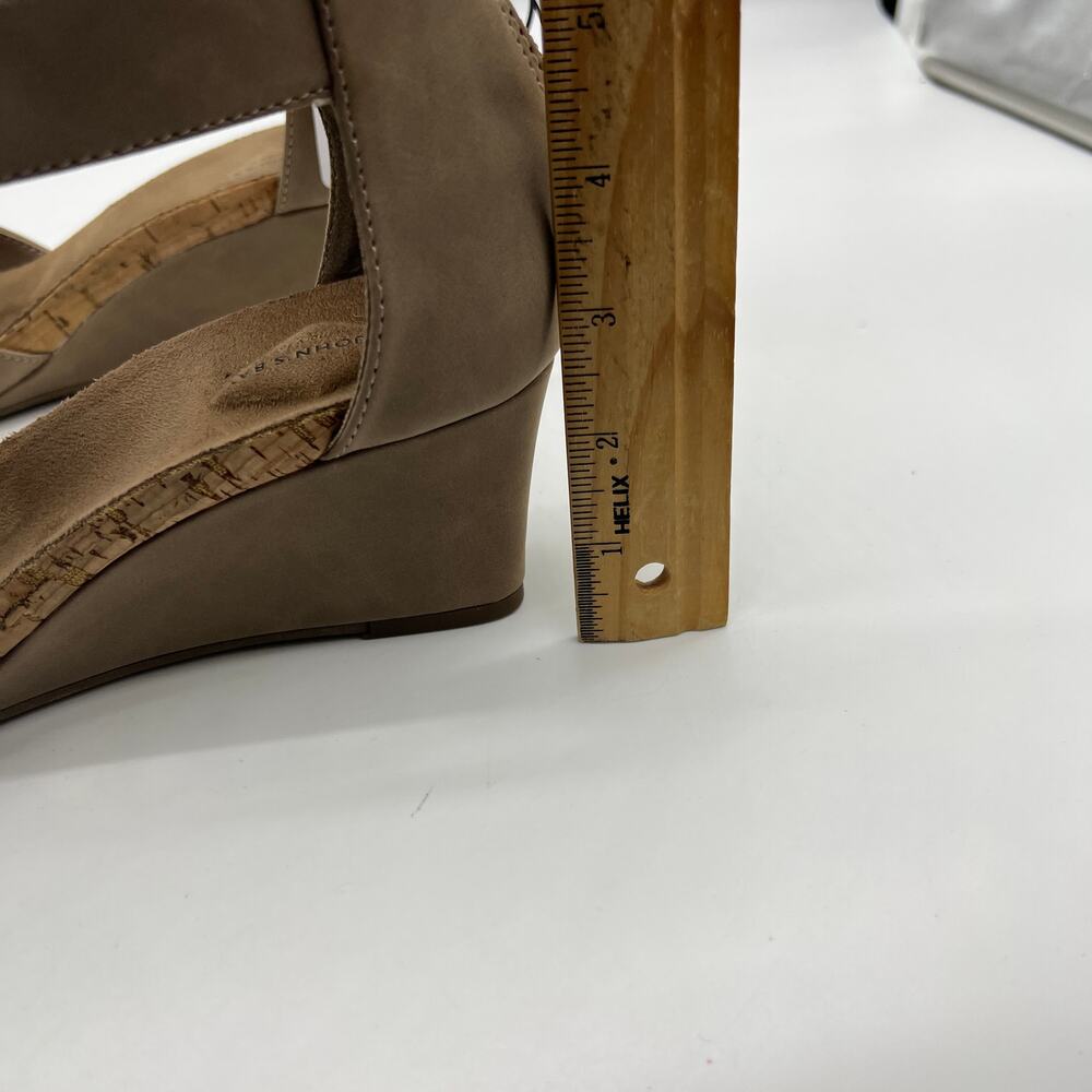 St. John's Bay Womens Taz Wedge Sandals Brown Porchini Size 10M - Picture 7 of 12